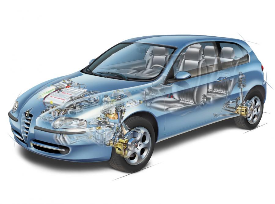 Схема Alfa Romeo 147 3-Door (937A) 2000 года  (фото 12 из 43)